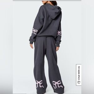 Edikted Bonney Bow Detail Sweatsuit